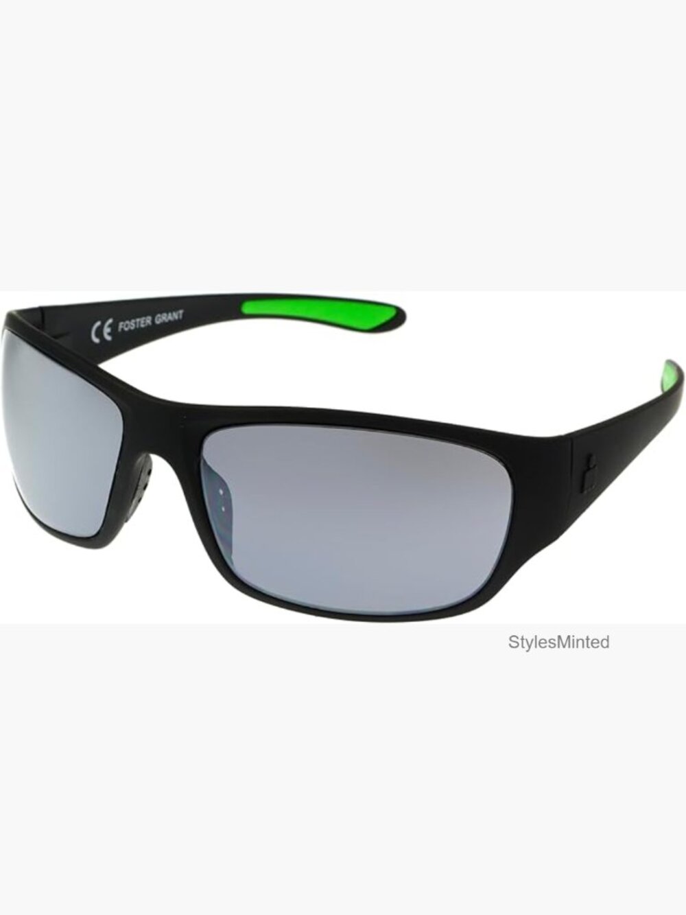 Men's Flex Sunglasses Wrap with UV Protection, Scratch Resistant, 62 mm